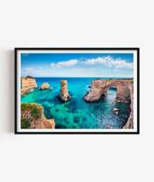 Torre Sant Andrea Photography Print, Puglia Coastal Wall Art Poster, Italy Seaside Decor - thumbnail 1