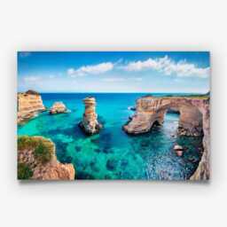 Torre Sant Andrea Photography Print, Puglia Coastal Wall Art Poster, Italy Seaside Decor - thumbnail 3