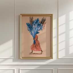 Lavender Bouquet Poster, Floral Wall Art, Botanical Print - thumbnail 2
