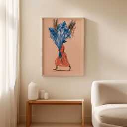 Lavender Bouquet Poster, Floral Wall Art, Botanical Print - thumbnail 3