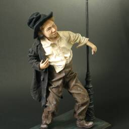 Doll Sculpture Interior Decor Doll Paper Clay Ooak Collectible Dolls Art Objects Drunkard - thumbnail 2