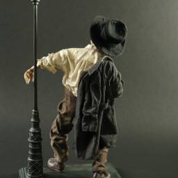 Doll Sculpture Interior Decor Doll Paper Clay Ooak Collectible Dolls Art Objects Drunkard - thumbnail 3