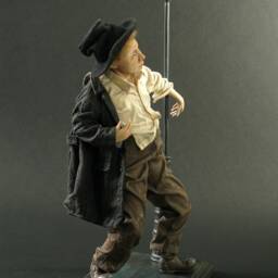 Doll Sculpture Interior Decor Doll Paper Clay Ooak Collectible Dolls Art Objects Drunkard - thumbnail 4
