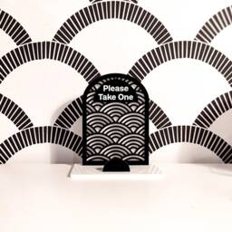 Waves Arch Business Card Holder - 3 Sizes - thumbnail 2