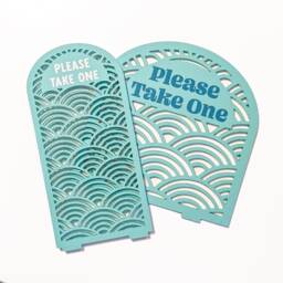 Waves Arch Business Card Holder - 3 Sizes - thumbnail 3
