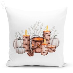 Christmas Cushion Covers With 4 Alternatives, Brown Winter Accessories, Double Sided Printing On The Chenille Different Sizes, Oeko-Tex - thumbnail 3