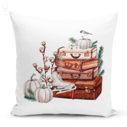 Christmas Cushion Covers With 4 Alternatives, Brown Winter Accessories, Double Sided Printing On The Chenille Different Sizes, Oeko-Tex - thumbnail 2