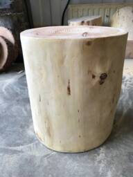 Rustic Larch Wood Stump, Stool Making, Garden Wedding Decor - thumbnail 4