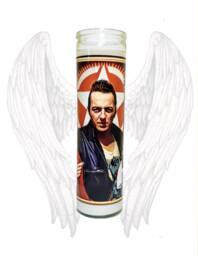 Saint Joe Of The Strummers, 7 Day Prayer Candle, Rebel Revolution Rock - thumbnail 1