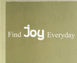 Find Joy Everyday Inspirational Motivational Inspiring Wall Decal Vinyl Quote Design Saying Lettering Decoration Sticker Decor Art In90 - thumbnail 1