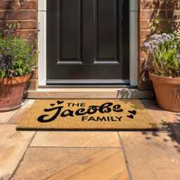 Housewarming Gift Family Name Doormat - Personalized Custom Welcome Mat Home Decor - thumbnail 3