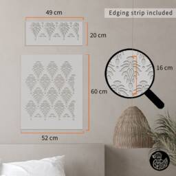 Stencil For Walls Indore Indian Stencil Damask Wall For Painting Diy Decor Reusable - thumbnail 2