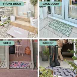 Green Leaf William Morris Doormat - Pattern Houseplant Mat Plant Lover Welcome Mat Housewarming Gift - thumbnail 4