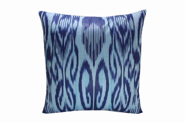 Hand Dyed Ikat Pillow Cover - image 1