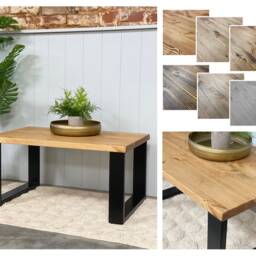 Nang // Scandinavian Pine Coffee Table With Square Legs - thumbnail 2