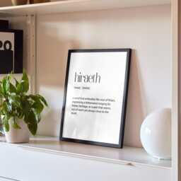 Hiraeth Welsh Definition Print - Sentimental Gift For Christmas Or Birthday Nostalgic Home Decor Wall Art Wales Poster - thumbnail 3
