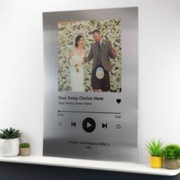 Personalised Song Plaque Metal Poster Aluminium Music Wall Art Print Any Photo/Gift - thumbnail 2