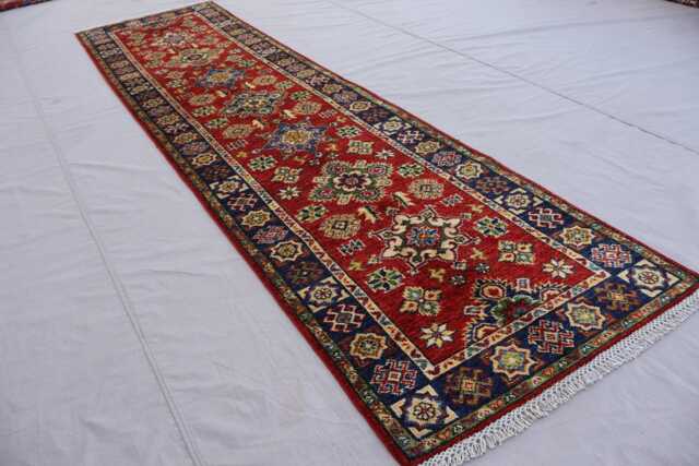 10 Ft Long Rug, Bidjar Runner Hand Knotted Wool Afghan Geometric Kazak Turkmen Tribal Oriental Red Hallway - image 1
