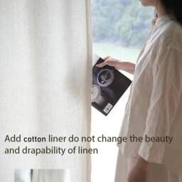 40 Colours , Red 100% Linen Curtain Panels, Living Room Curtains, Bedroom Curtains, Custom Made Wide Linen Panels - thumbnail 2