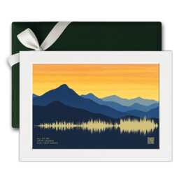 Custom Mountain Soundwave Art Print - Personalised Music Gift Song Sound Wave Poster Wedding, Anniversary, Birthday - thumbnail 3