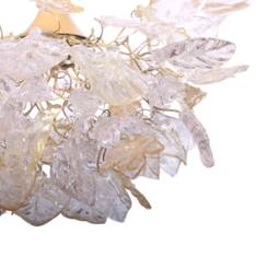 Gold Hanging Chandeliers With Flowers & Leaves For Living Room, Dining Room - thumbnail 2