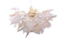Gold Hanging Chandeliers With Flowers & Leaves For Living Room, Dining Room