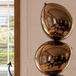 Bronze Chrome Balloon Decor - Sculpture Pop Art Statue Contemporary Statement Ornament - thumbnail 2