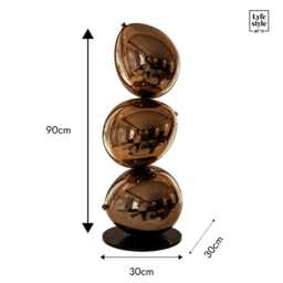 Bronze Chrome Balloon Decor - Sculpture Pop Art Statue Contemporary Statement Ornament - thumbnail 4