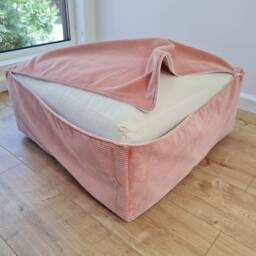 "Hemp Floor Cushion Pouf 24""x24" - thumbnail 2