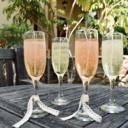 Champagne Gel Wax Candle Handmade Party Decor - thumbnail 3