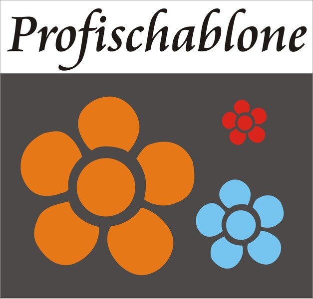 Wall Stencil, Painter's Flower Power, Decorative Wall Painting, Decor, Stencil - Power 1
