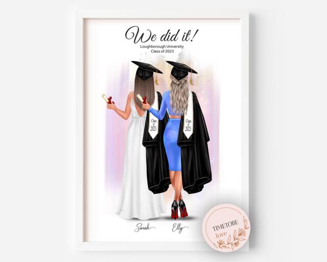 Graduation Print For Her, Gifts, Grandkid, Friend Graduation Gift, Gift Ideas, College Graduation, 2023 - image 1