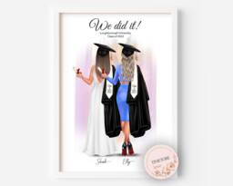 Graduation Print For Her, Gifts, Grandkid, Friend Graduation Gift, Gift Ideas, College Graduation, 2023 - thumbnail 1