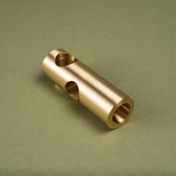 Brass Three-Way Connector For Modular French Bistro Shelves - The Origin Shelving Unit - Hardware Custom Made-To-Order - thumbnail 2