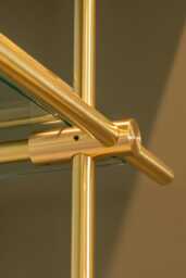 Brass Three-Way Connector For Modular French Bistro Shelves - The Origin Shelving Unit - Hardware Custom Made-To-Order