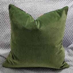 Linwood Velvet Wonderland Double Dragon Green & Omega Grass Cushion Cover 45x45 cm - thumbnail 3