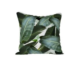 Banana Palm, Swaying Palm Lumbar Throw Pillow, Canvas Or Velveteen Boho 24X12In, 18X18In 22 X 22In, Decorative Cushion Bed Pillow - thumbnail 3