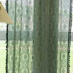 3 Colours Custom Voile Curtain Polyester Lace Sheer - thumbnail 3