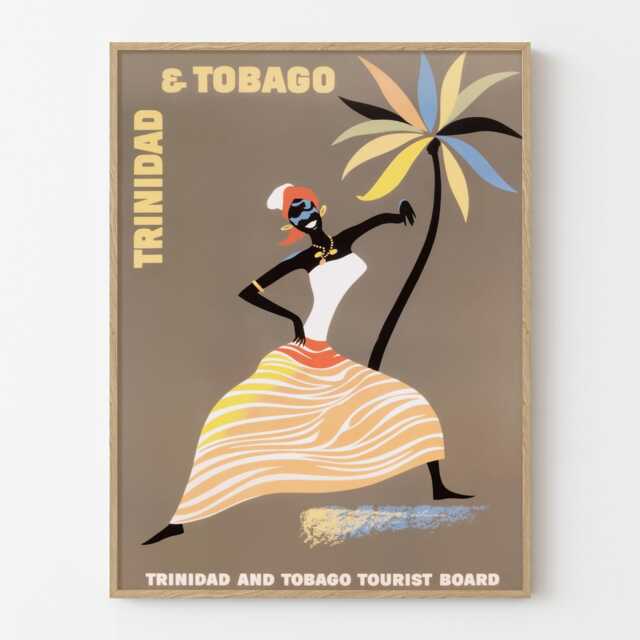 Vintage Trinidad & Tobago Poster Caribbean Retro Travel Wall Art Print - image 1