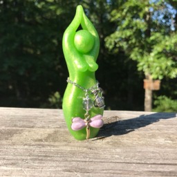 Ix Chel Story Goddess Sculpture - Statue, Protection, Midwifery, Dragonfly, Mayan, Story Goddess, Priestess - thumbnail 3