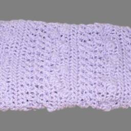 Crochet Lavender Baby Blanket, Lilac Afghan, Newborn Gift - thumbnail 2