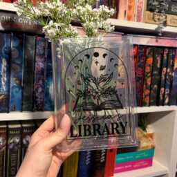 Book Lover Vase, Personalized Shaped Flower Vase For Readers, Acrylic Witchy Reader Decor, Dark Academia Style - thumbnail 3