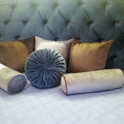 Velvet Pillow// Handmade Velvet Cushion// Decorative Brown Luxury Pillow // - thumbnail 3