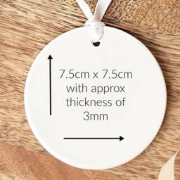 Personalised Mr & Mrs 1st Christmas Bauble, First Married, Ceramic Ornament - thumbnail 3