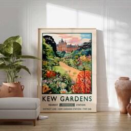 Kew Gardens Print, London Botanical William Morris Poster, Vintage Wall Art, Floral A1/A2/A3/A4 - thumbnail 2