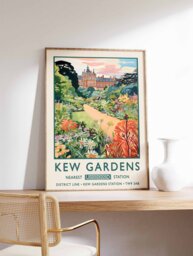 Kew Gardens Print, London Botanical William Morris Poster, Vintage Wall Art, Floral A1/A2/A3/A4 - thumbnail 1