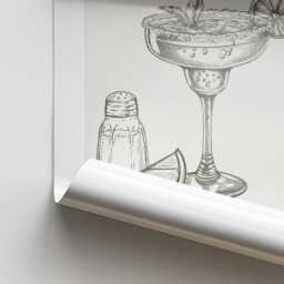 Cocktail Making - Margarita Poster Home Bar, Modern Decor, Cool Cocktail Print, Kitchen Wall Art, Lover Gift - thumbnail 3