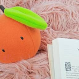 Novelty Orange Plush Fleece Fruit Pillow - thumbnail 2