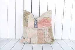 16x16 Turkish Kilim Pillow Cover Vintage Bohemian Cushion - thumbnail 1