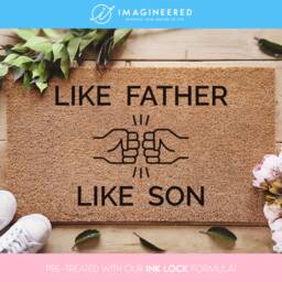 Like Father Like Son - Fathers Day Doormat Funny Custom Door Mat Gifts For Him Her Family Home Decor Gift Ideas - thumbnail 1